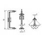 ADI Colt interior 90° GOLA MONZA orizontal tip C,alb mat